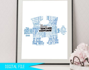 Autism Thank You Gift, Teacher Gifts, Teacher Appreciation Gift, Puzzle Piece Gift, Autism Symbol, Autism Teacher Gift, Puzzle Piece Gift