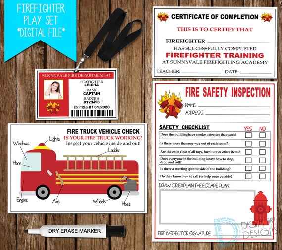 fireman pretend play