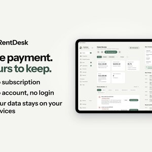 RentDesk App zur Verfolgung von Mietobjekten, Vermieter-Verwaltungstool (Digitaler Download) Bild 12