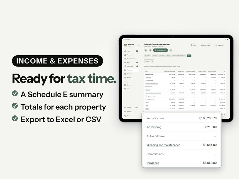 RentDesk App zur Verfolgung von Mietobjekten, Vermieter-Verwaltungstool (Digitaler Download) Bild 8