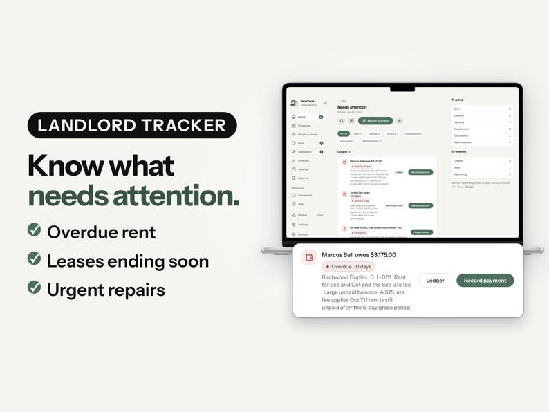 RentDesk App zur Verfolgung von Mietobjekten, Vermieter-Verwaltungstool (Digitaler Download) Bild 5