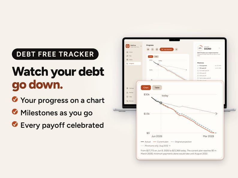 Debt Payoff Tracker App: Snowball & Avalanche Planner, Works Offline on Phone, Tablet, Computer image 8