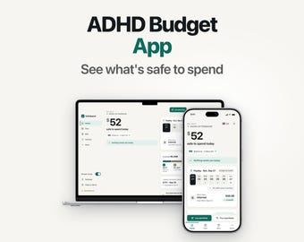 ADHS-Budgetplaner-App | SafeSpend Digitaler Finanz-Tracker (Digitaler Download)