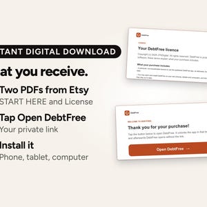 Debt Payoff Tracker App: Snowball & Avalanche Planner, Works Offline on Phone, Tablet, Computer image 10