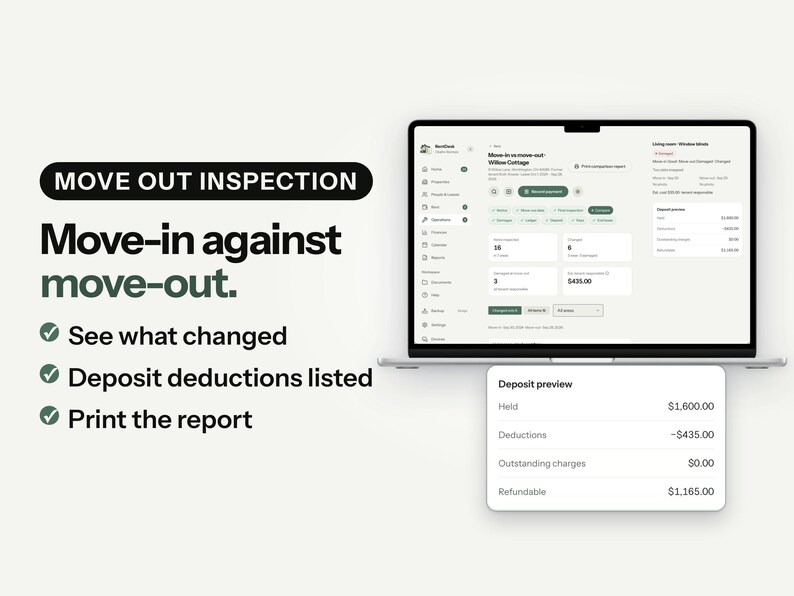 RentDesk App zur Verfolgung von Mietobjekten, Vermieter-Verwaltungstool (Digitaler Download) Bild 7