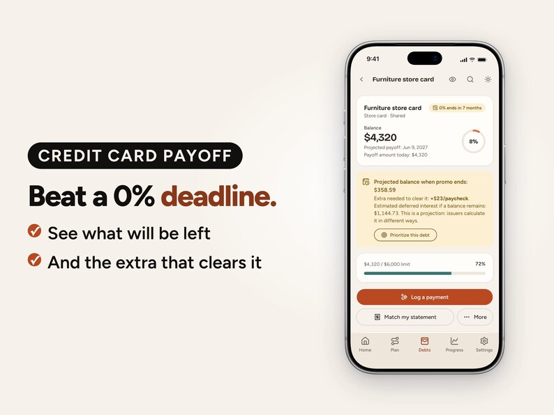Debt Payoff Tracker App: Snowball & Avalanche Planner, Works Offline on Phone, Tablet, Computer image 7