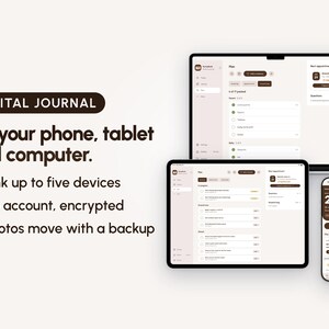 Zwangerschapsdagboek-app: Digitaal bewaarboek met foto's, afdrukbaar herinneringsboek, voor telefoon, tablet en computer afbeelding 9