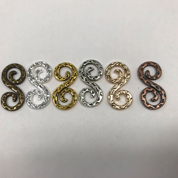 12x23mm infinity connector finding, Pewter finding, 125 grams  in a bag
