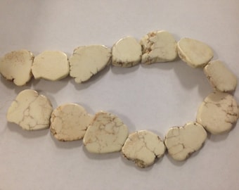 Magnesite Turquoise slab,cream