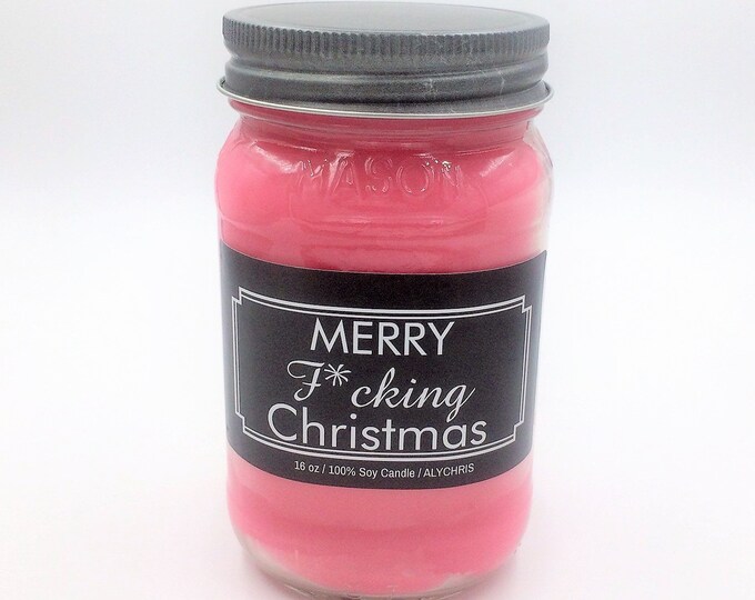 Funny Christmas Candle, Funny Christmas Gifts, Gift for Coworker, Secret Santa, Candles with Sayings, Soy Candles, Best Gift, Funny Gag Gift