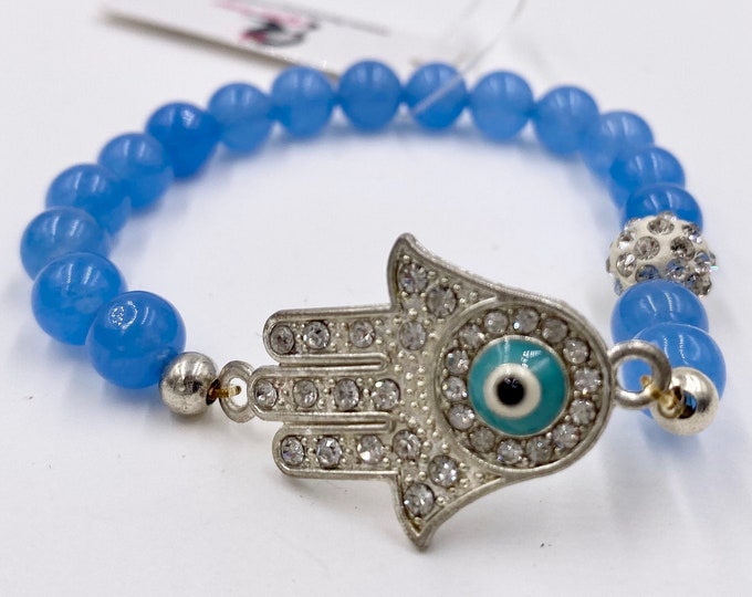 Evil Eye Bracelet, Evil Eye Jewelry, Evil Eye Charm Bracelet, Namaste, Hamsa Hand Bracelet, Evil Eye Charm Bracelet, Yoga Bracelet