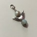 Guardian Angel Faceted Amazonite Gemstone Lobster Clasp Charm; Pendant Charm, Angel charm, stone charm, Angel jewelry