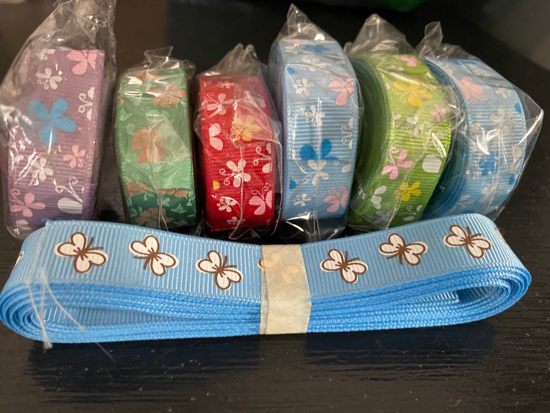 Butterfly Theme Ribbon Lot, Ribbons, Butterfly Ribbon, Ribbon Crafts ...