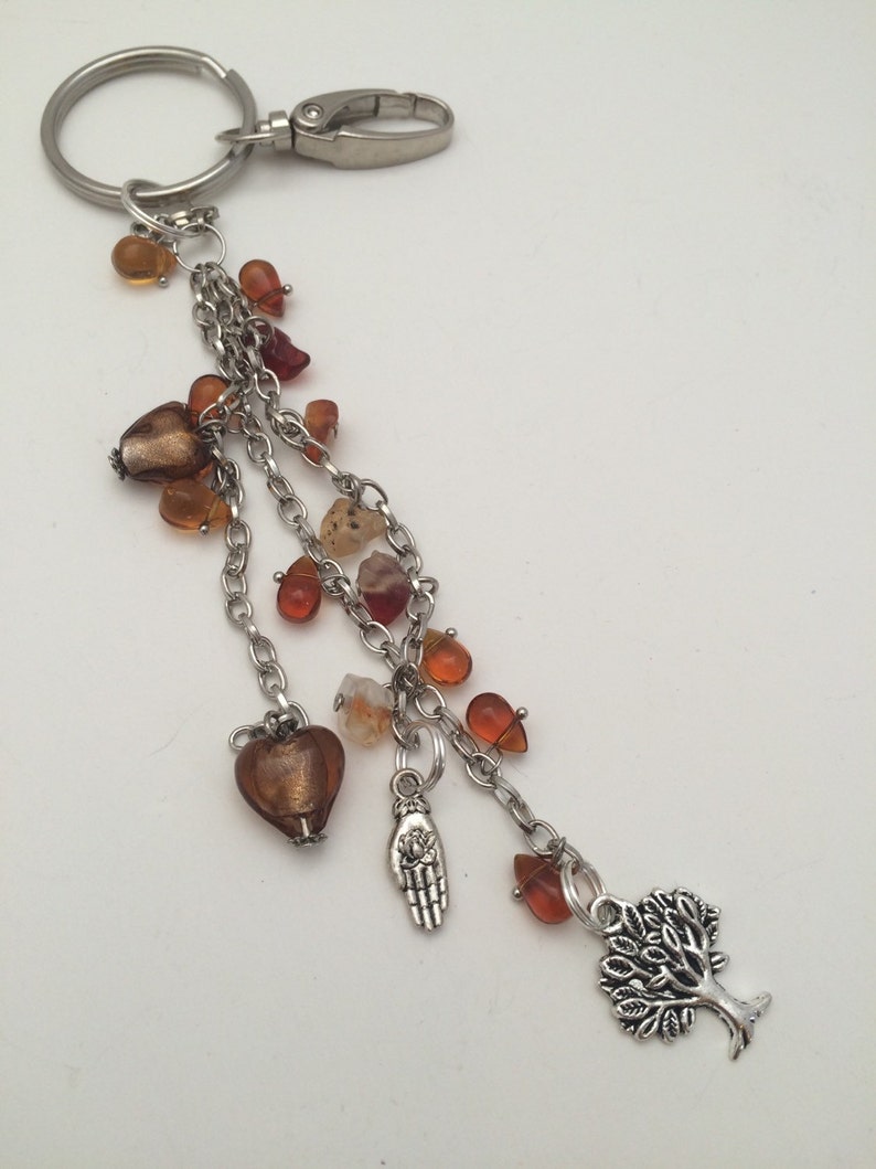 tree lovers Tree of Life Purse Charm; Charm zipper pull Bridesmaid gifts Beaded purse charm Gifts for her Key Chain charm