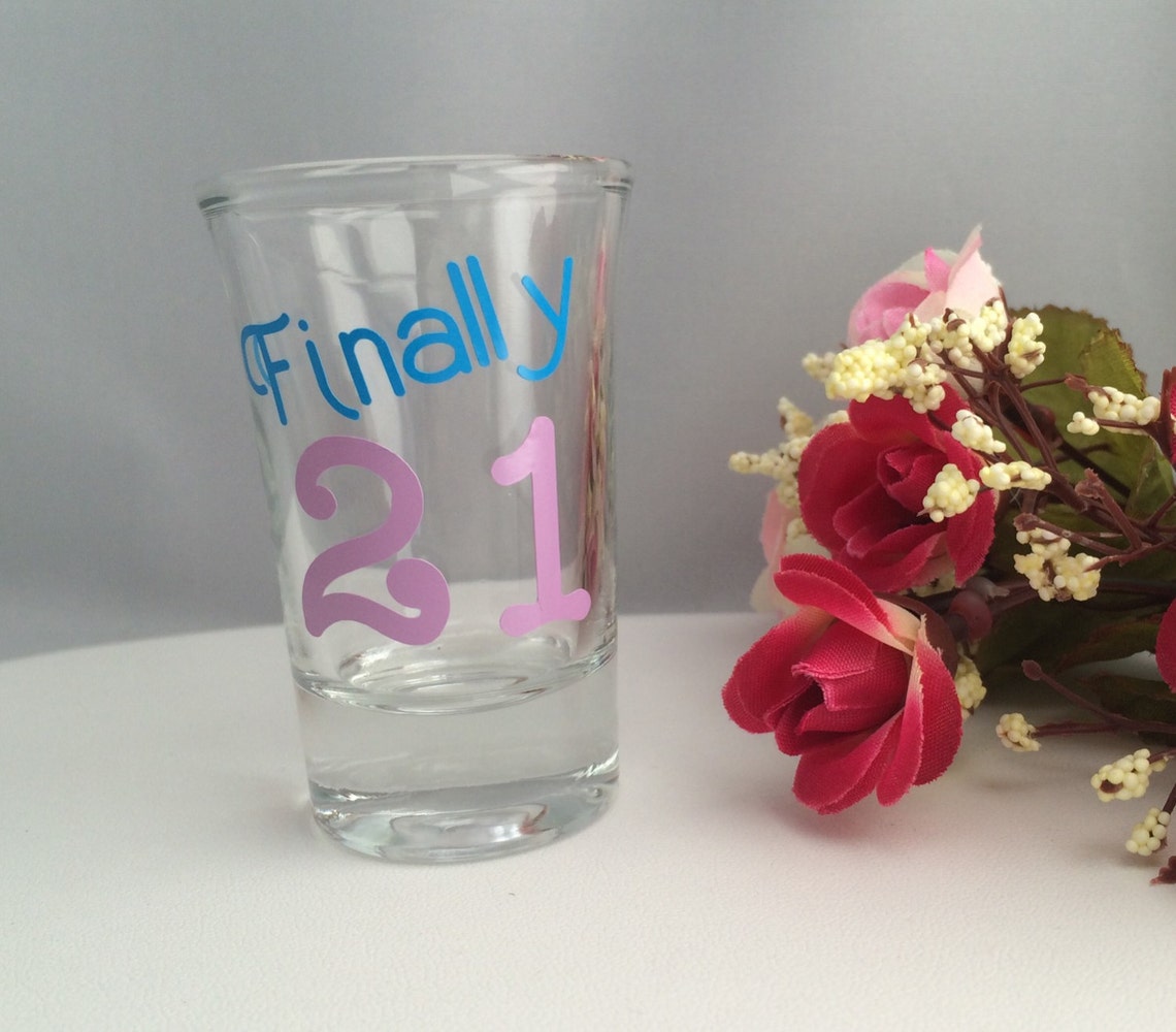 21st Birthday Gifts 21st Birthday Shot Glasses Personalized Etsy