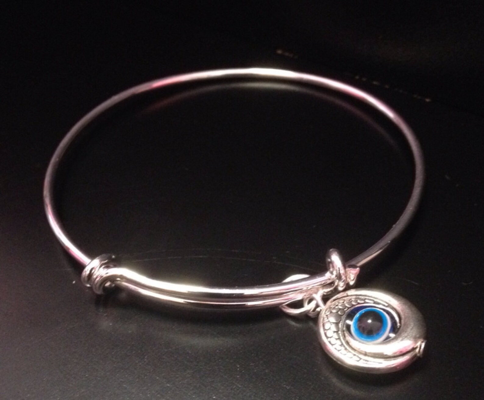 Evil Eye Jewelry Evil Eye Protection Charm Bangle Evil Eye Etsy
