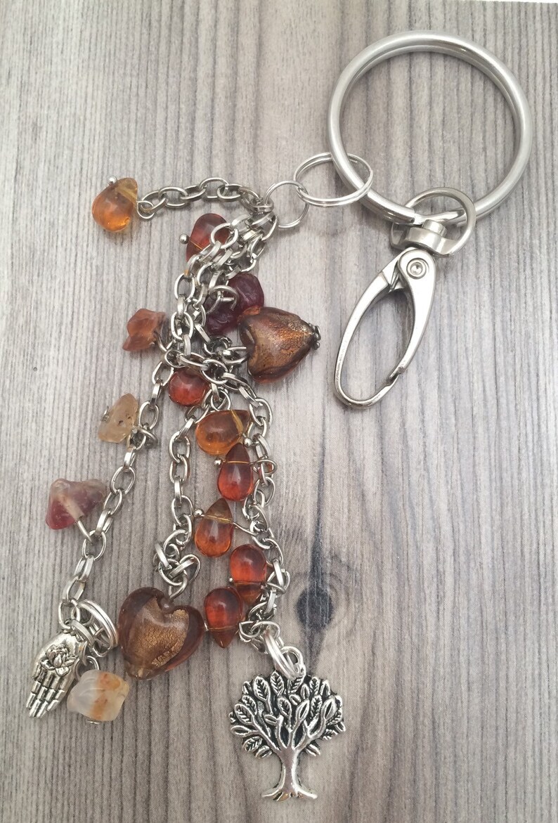 tree lovers Tree of Life Purse Charm; Charm zipper pull Bridesmaid gifts Beaded purse charm Gifts for her Key Chain charm
