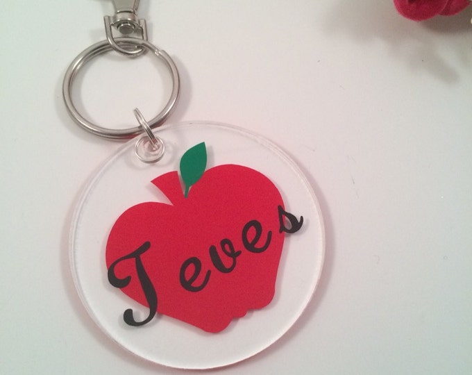 Teacher Keychains, Personalized Keychains, Custom Keychains, Custom Keyrings, Teacher gifts, bag zipper pulls