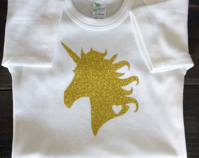 Unicorn Shirt,  Glitter Unicorn Shirt, Girls Birthday Shirt, Girls Unicorn Shirt, Unicorn Birthday Shirt, Glitter Unicorn Tshirt,