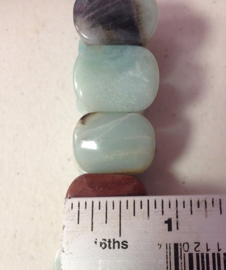 Sunset Amazonite and pearl Stretch Bracelet main image 0