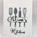 Mimi's Kitchen Print on White Canvas Panel, Kitchen Decor, Bake Wall Art, Canvas Wall Decor, Bakery Decor, Gift for Mimi