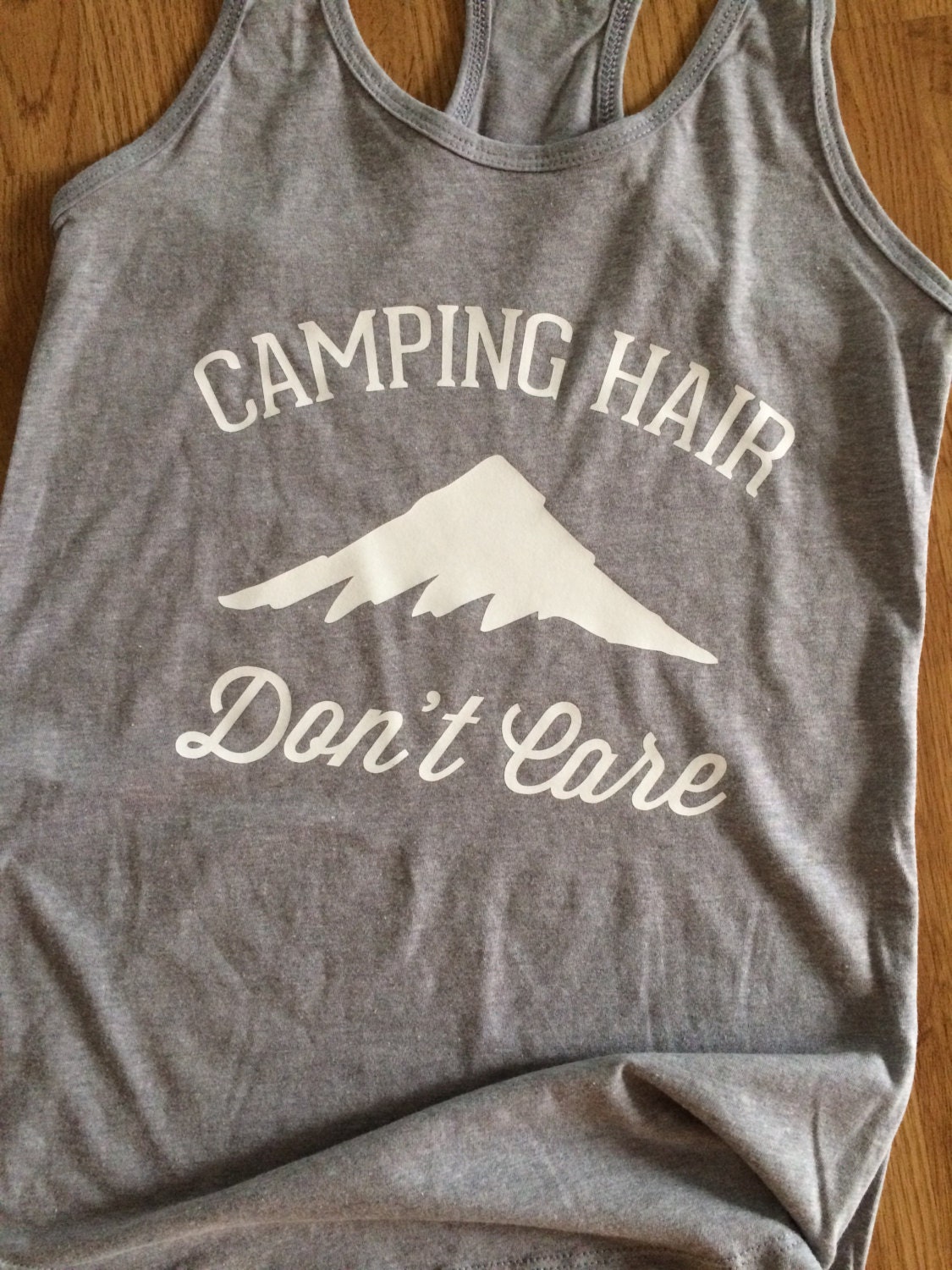Camping Hair Don't Care Tank Top Mountain Tank Top Camp | Etsy