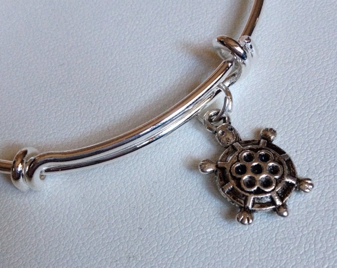 Turtle Charm Bangle