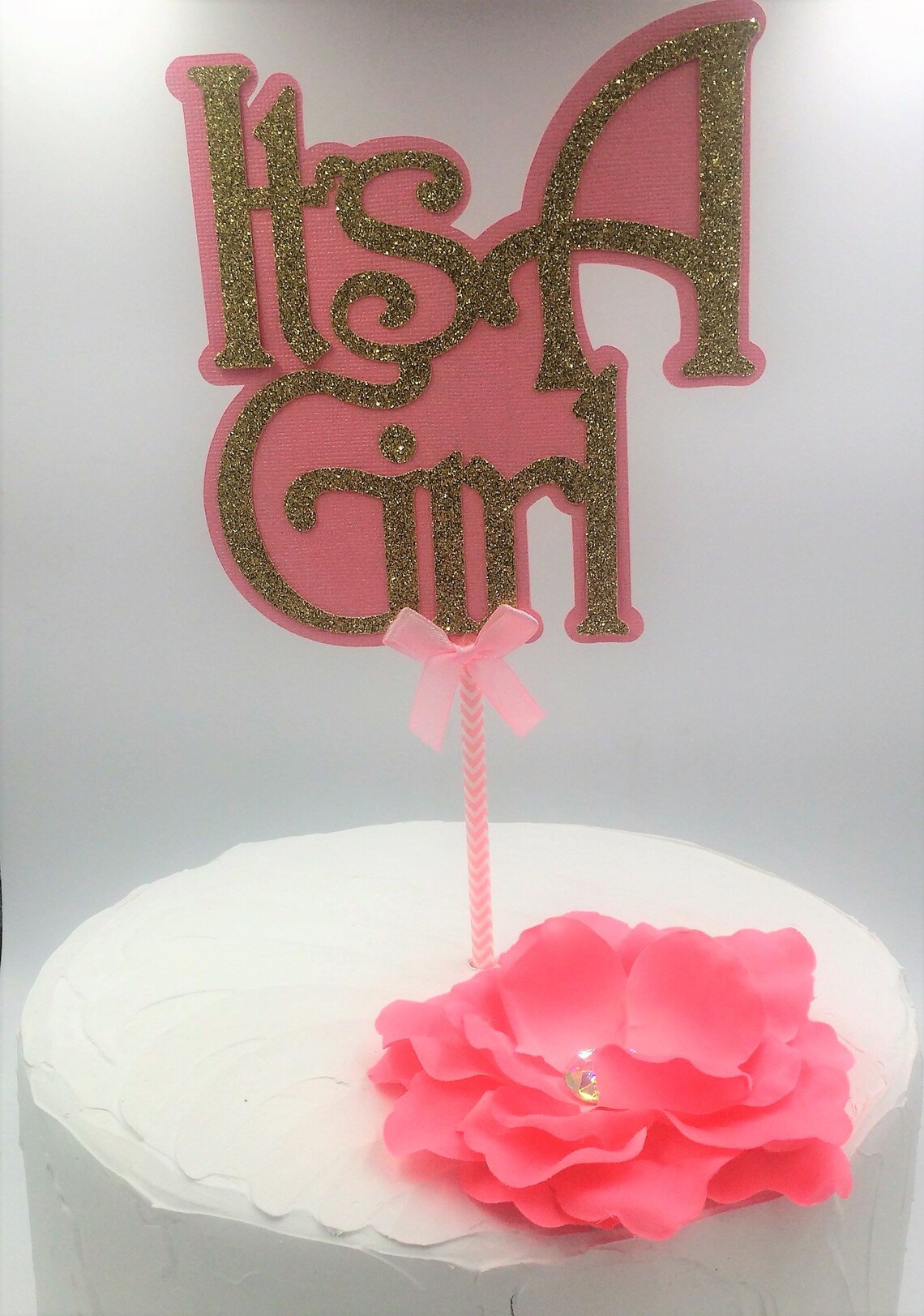 It's a Girl Cake Topper Baby Girl Baby Shower Cake - Etsy
