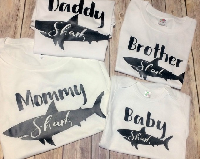 Mommy Shark Shirt, Daddy Shark Shirt, Baby Shark Shirt, Family Shirt, Shark Tshirts, Nautical Shirt, Matching Tshirt, Shark Birthday Shirts