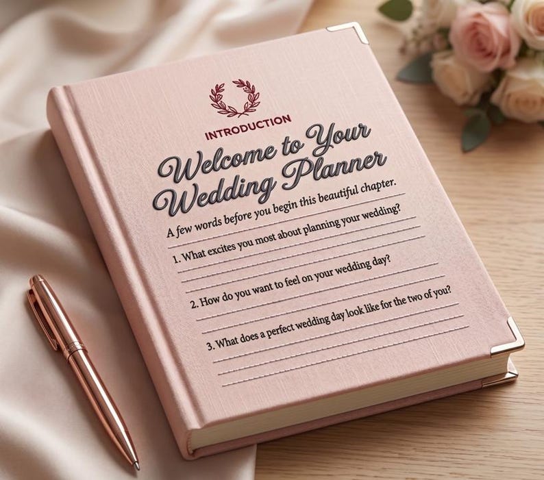 Wedding Planner PDF, Printable Wedding Planning Book, 186 Page Wedding Organizer, Engagement Gift, Bride Binder, Digital Download Checklist image 2