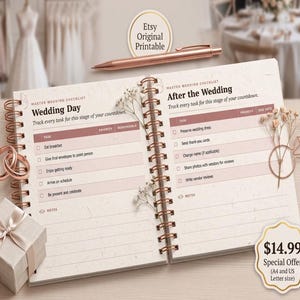 Wedding Planner PDF, Printable Wedding Planning Book, 186 Page Wedding Organizer, Engagement Gift, Bride Binder, Digital Download Checklist image 19