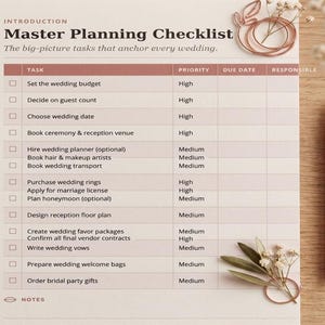 Wedding Planner PDF, Printable Wedding Planning Book, 186 Page Wedding Organizer, Engagement Gift, Bride Binder, Digital Download Checklist image 17