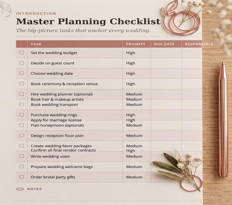Wedding Planner PDF, Printable Wedding Planning Book, 186 Page Wedding Organizer, Engagement Gift, Bride Binder, Digital Download Checklist image 17