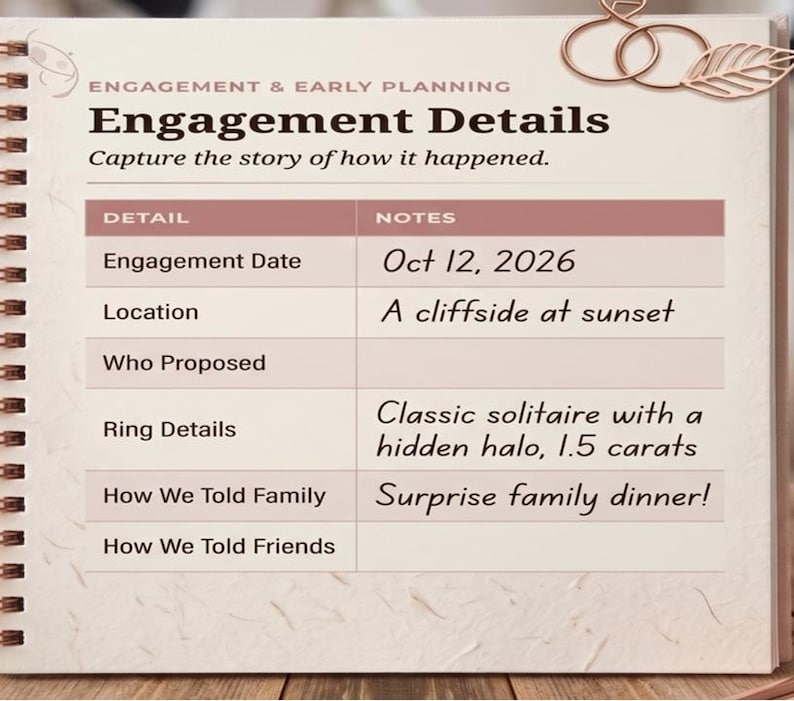 Wedding Planner PDF, Printable Wedding Planning Book, 186 Page Wedding Organizer, Engagement Gift, Bride Binder, Digital Download Checklist image 8