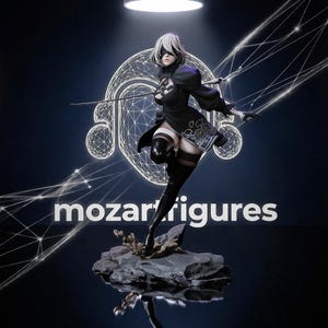 2B Android Swordswoman Figure 3D Model STL File | Nier Automata (Digital Download)