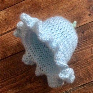 PRETTY BLUE FLOWER  Newborn Baby Girl  Hat.  Flower Fairy Hat. Hand Crocheted Hat From Birth. Baby Gift. Baby Shower