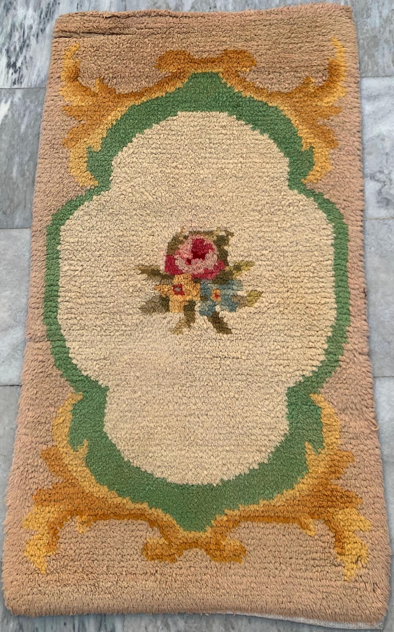 Vintage Swedish Rya Rug, Handmade Scandinavian Wool Carpet (2x4 Ft.) - Etsy