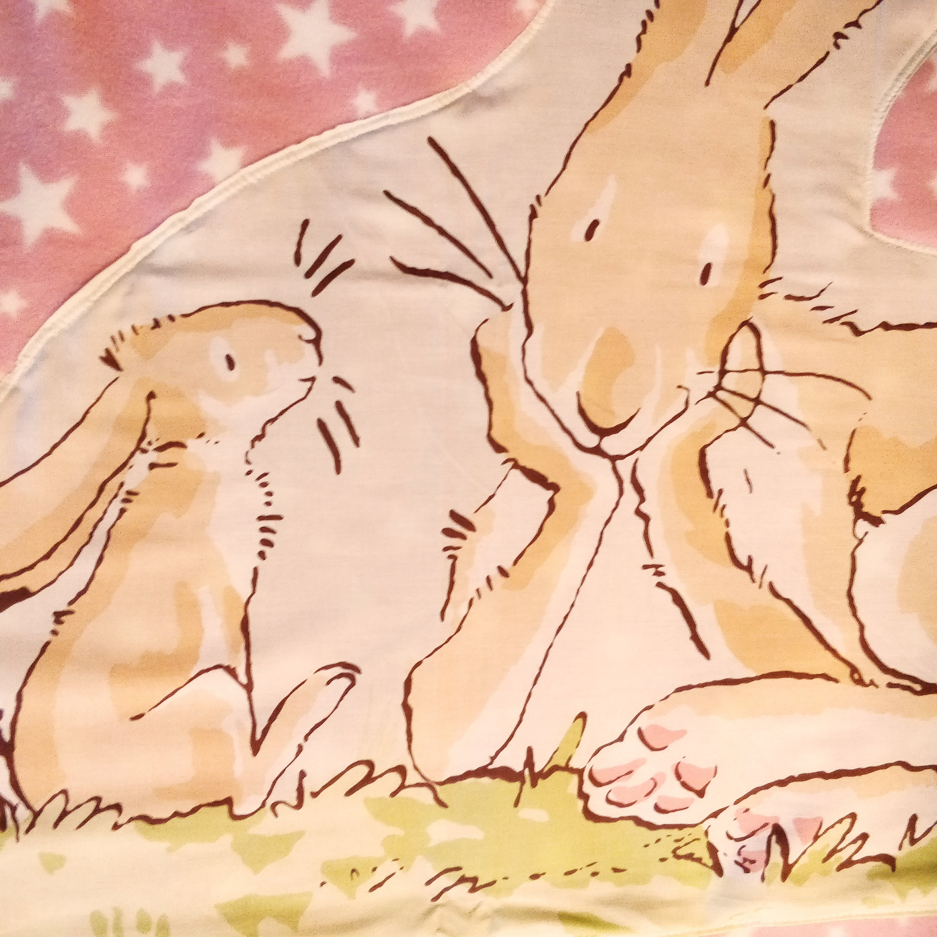 36 Inch Guess How Much I Love You Bunny Cotton and Fleece Etsy