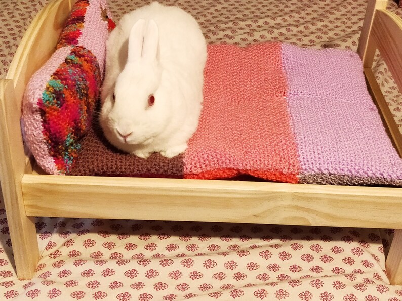 Ikea Duktig Bed Hand Knitted Bunny Mattress and Pillow Set ...