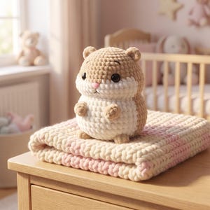 Amigurumi Hamster Pattern PDF, Plush Hamster