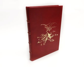 Red Leather Journal - The Lonely Mountain, Erebor's  Map, Smaug, The Hobbit