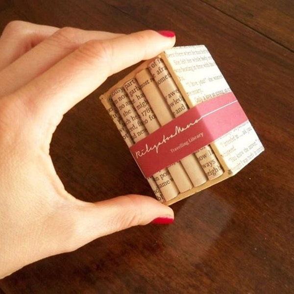 The Travelling Library - Four real Miniature Books