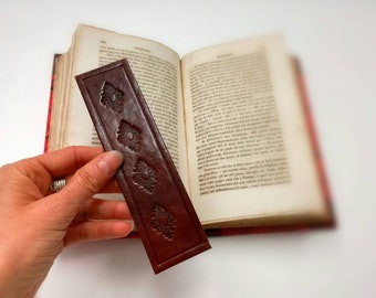 Luxury Leather Bookmark - the perfect gift