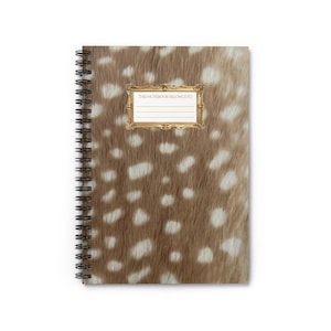 Spotted Deer Fur Pattern Spiral Notebook | Ruled Journal