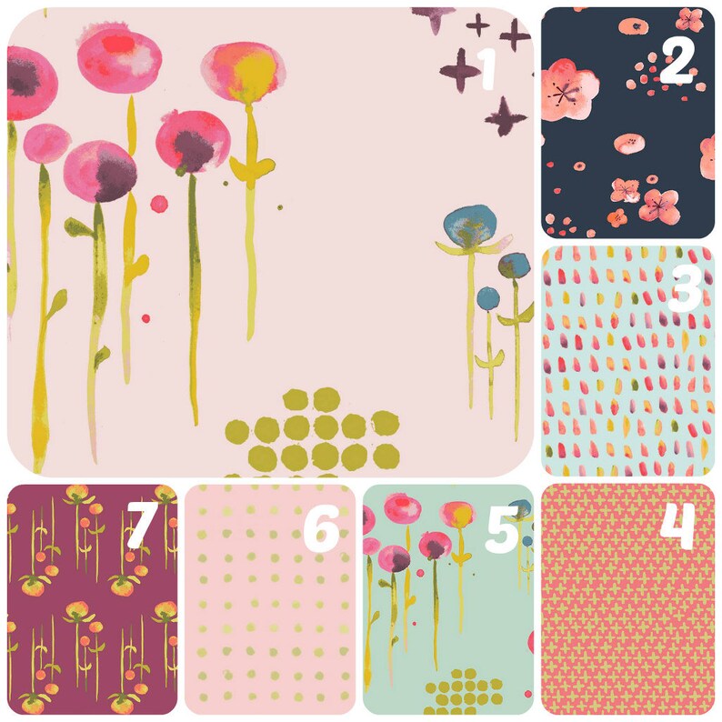 Organic Crib Sheet Girl Floral Mini Co Sleeper Co Sleeper Etsy