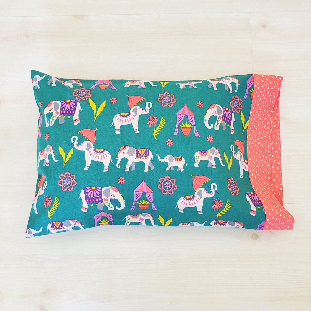 Organic Pillowcase, Organic Cotton Pillowcase, Elephant Pillowcase Etsy