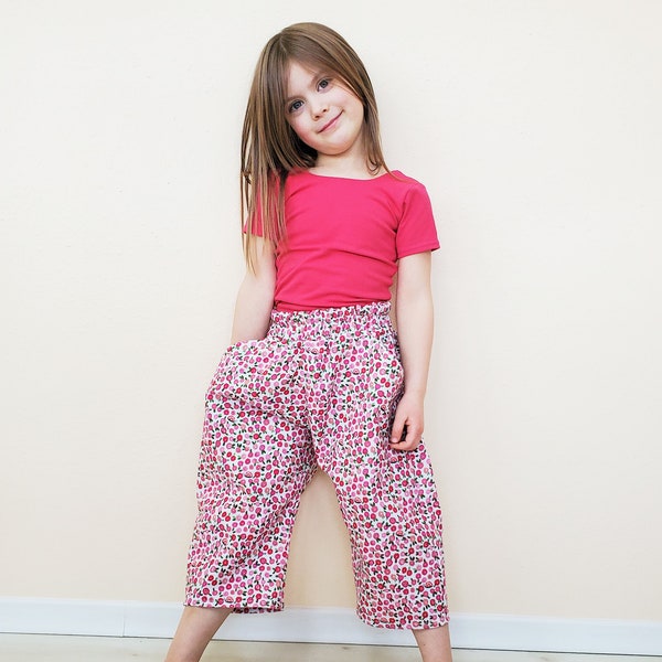 Organic Cotton Floral Capris,