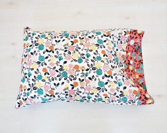 Organic Cotton Rose Floral Pillowcase