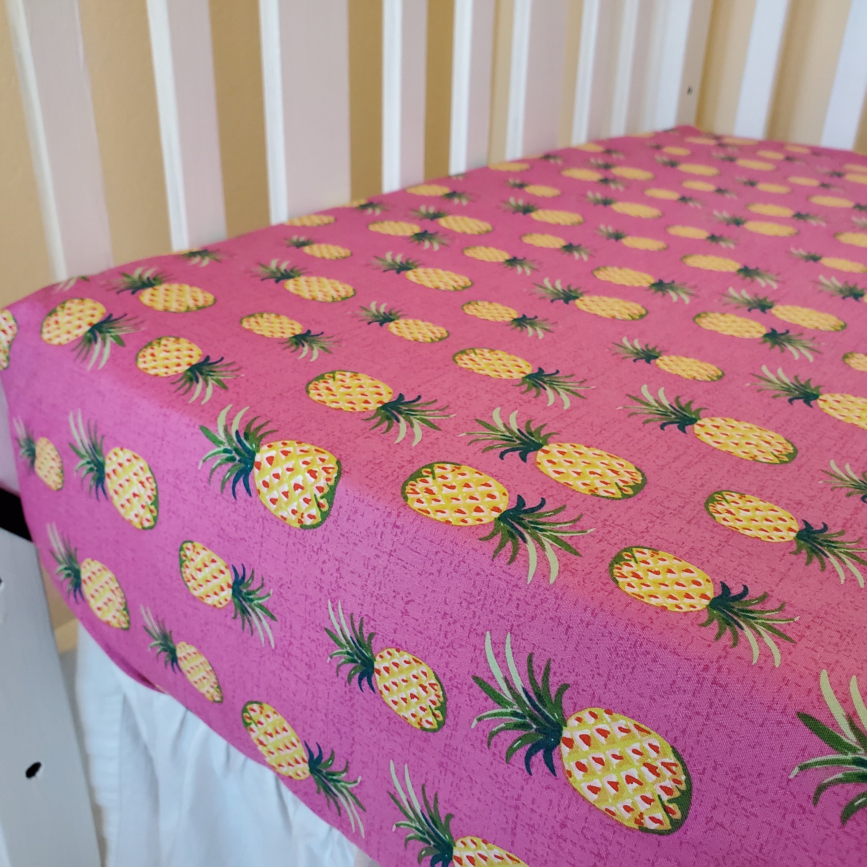 pineapple crib bedding