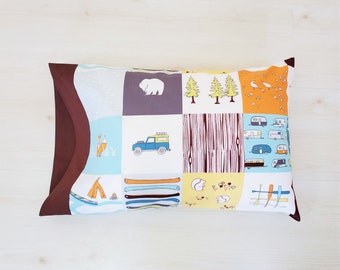 Organic Pillowcases with Camping Theme